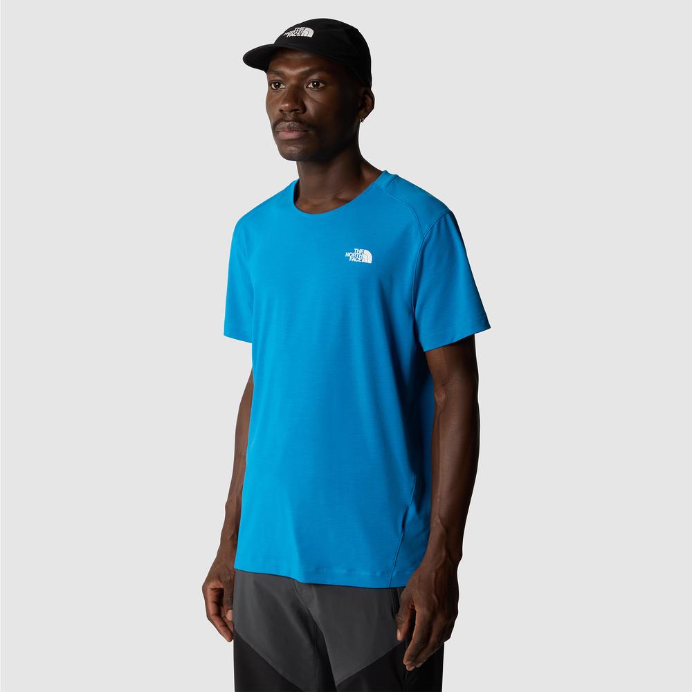 Póló The North Face Lightning Alpine 0A87H7RI31 - kék