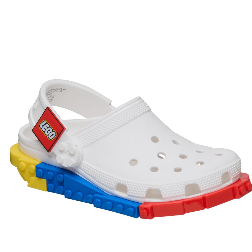 Fyerek flip flop Crocs System Classic Clog 211874-100 - fehér