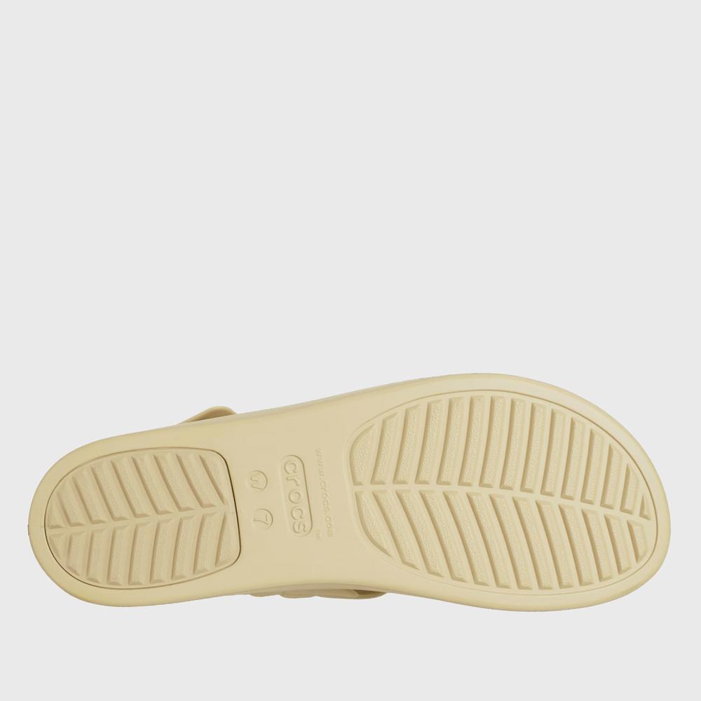 Flip Flop Crocs Brooklyn Woven Low Wedge 209977-212 - bézs