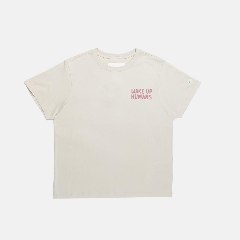 Póló Champion Crewneck 117497-ES057 - bézs