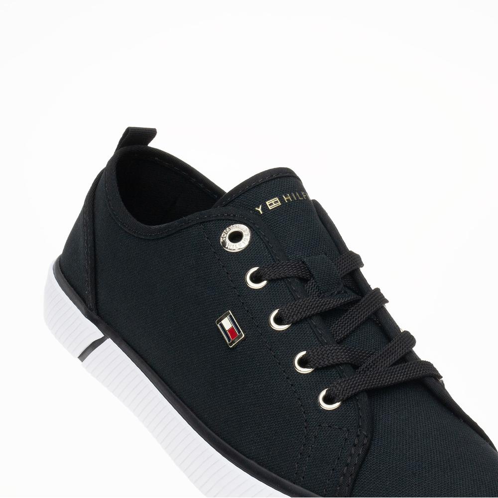 Cipő Tommy Hilfiger Vulc Canvas FW0FW08063-BDS - fekete