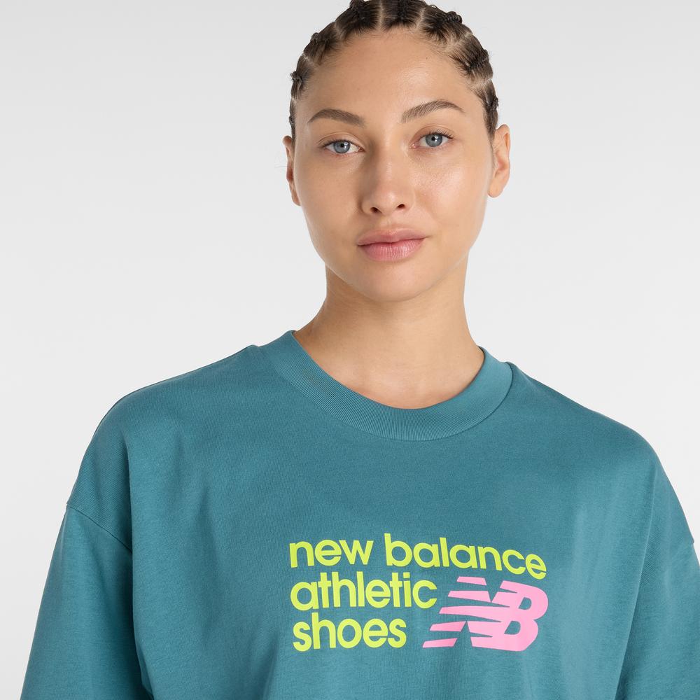 Női póló New Balance WT51908AAZ - kék