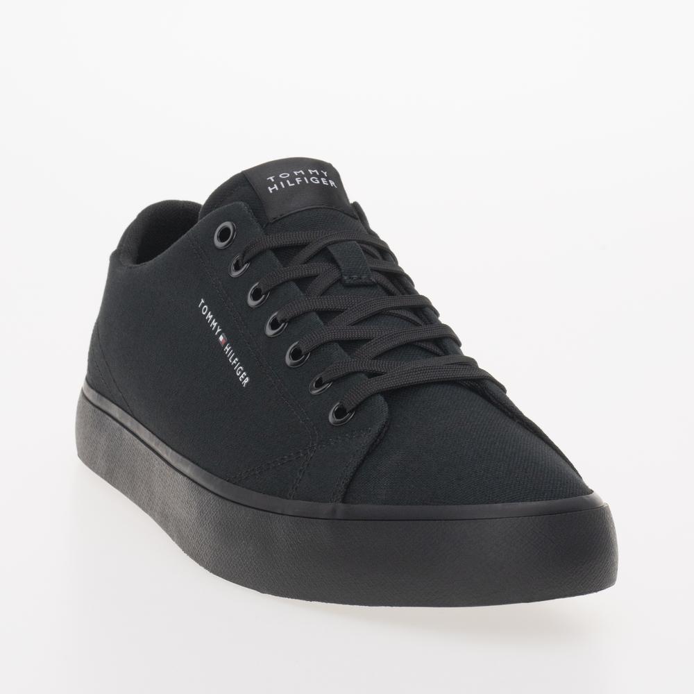 Cipő Tommy Hilfiger Hi Vulc Low Canvas FM0FM04882-BDS - fekete