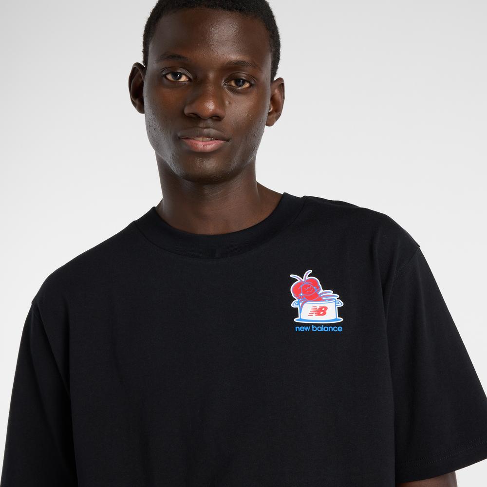 Férfi futópóló New Balance MT61Y1F6BK - fekete