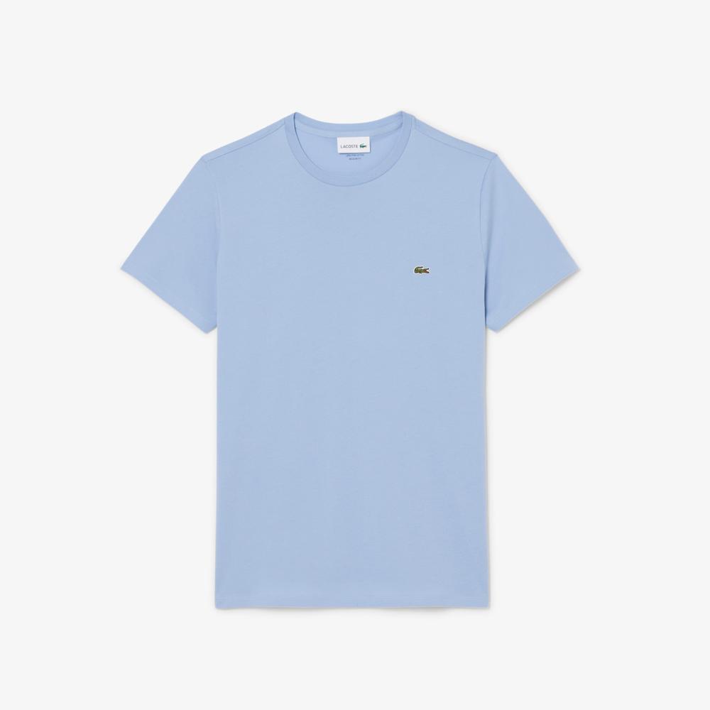 Póló férfi Lacoste Crew Neck Pime Cotton Jersey TH6709-AEY - kék