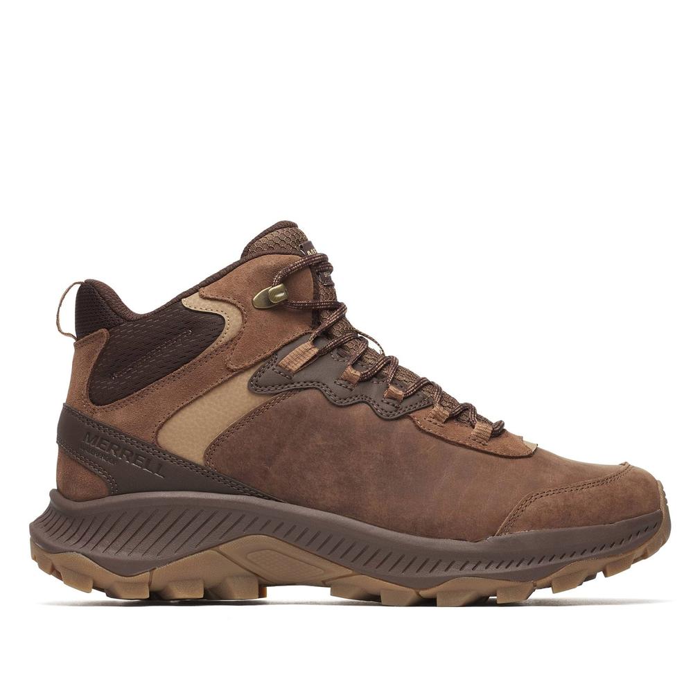 Férfi cipő Merrell Speed Strike 2 Leather Mid Waterproof J038073 - barna