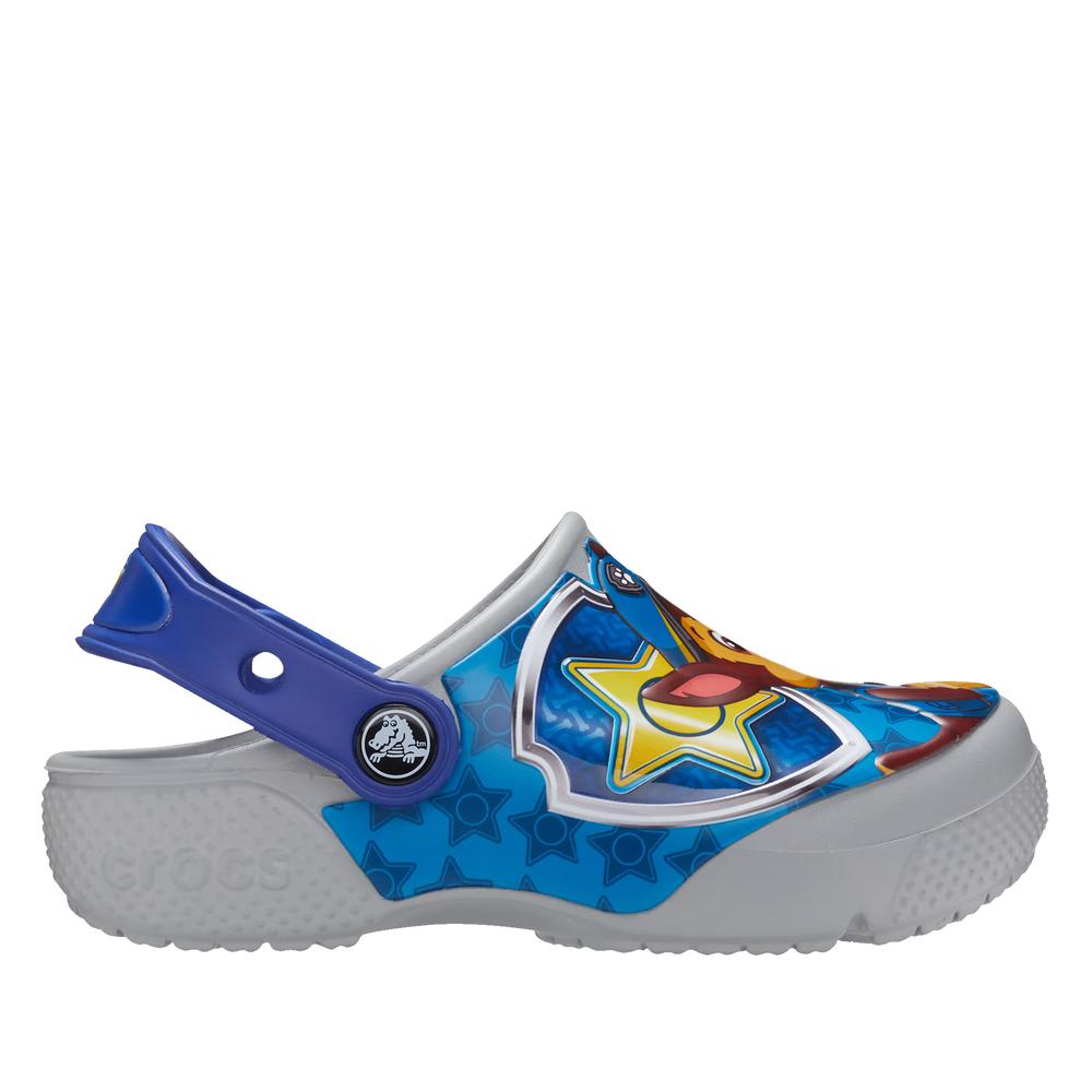 Flip Flop Crocs Toddler Fun Lab Paw Patrol Patch Clog 207487-007 - szürke