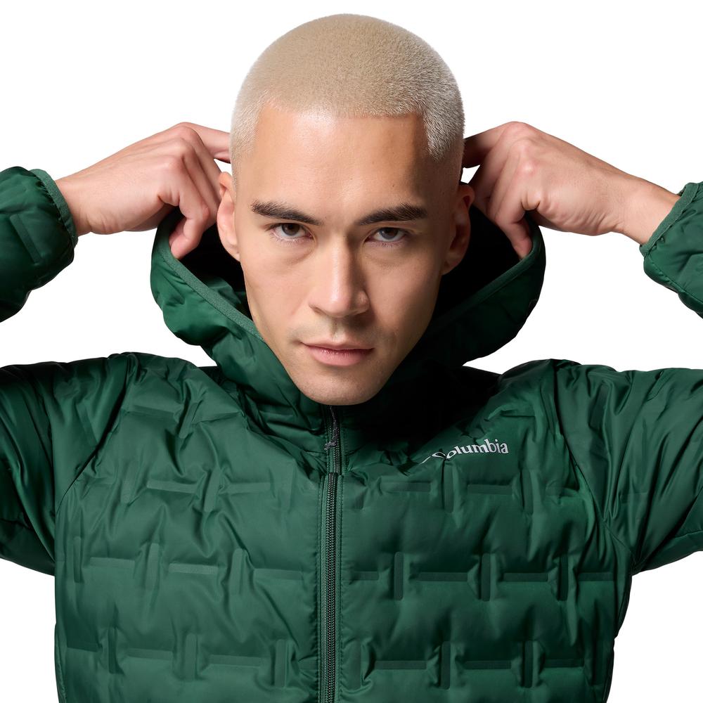 Férfi dzseki Columbia Delta Ridge II Down Hooded 2086222375 - zöld
