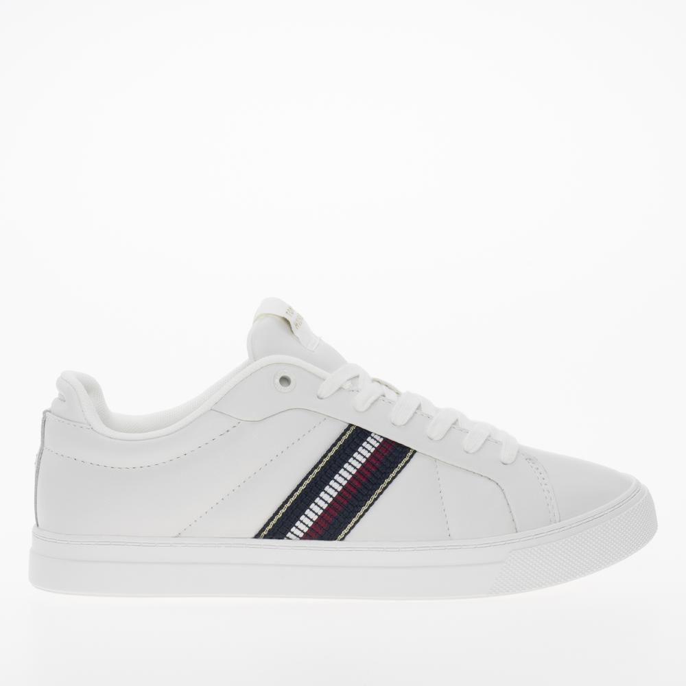 Cipő Tommy Hilfiger Icon Court Sneakers Stripes FW0FW08110-YBL - fehér