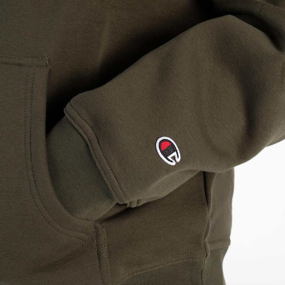 Pulóver Champion Full Zip Hoodie 220276-GS508 - zöld
