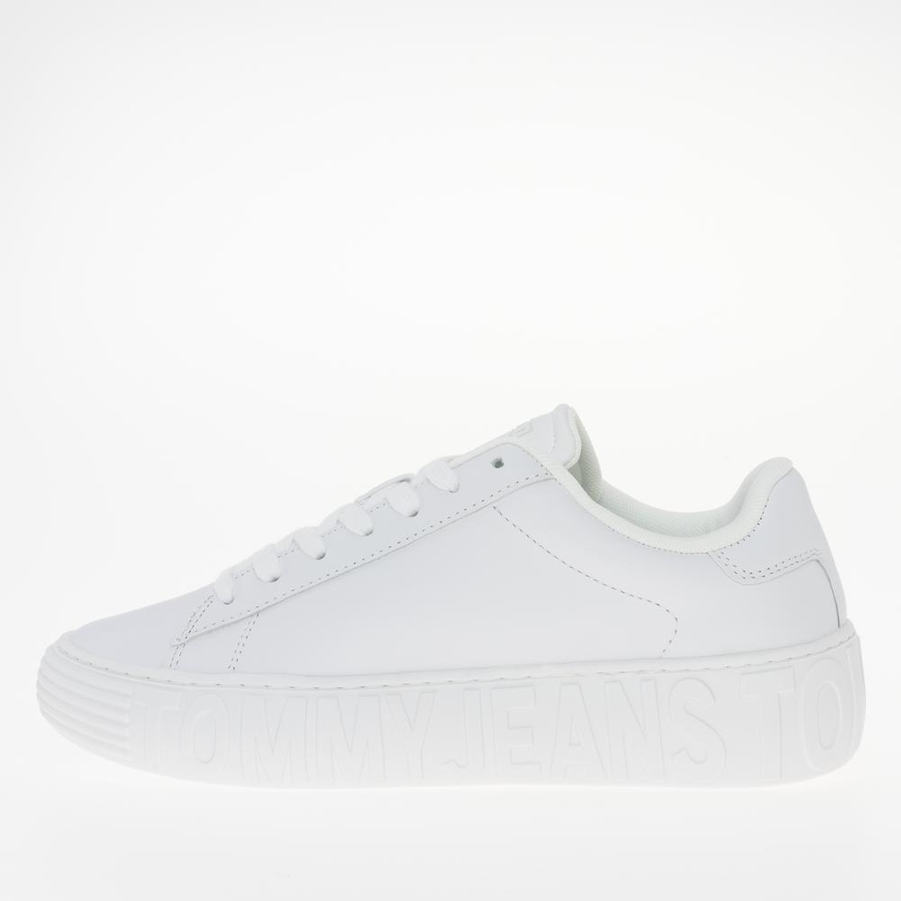 Cipő Tommy Jeans Leather Cupsole Ess EN0EN02507-YBS - fehér