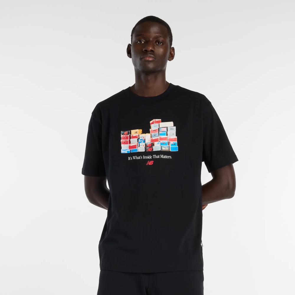 Férfi futópóló New Balance MT61H0DXBK - fekete