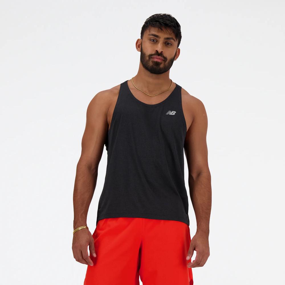 Edzőpóló New Balance MT41250BK - fekete