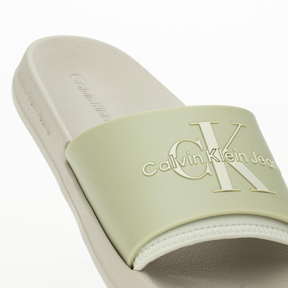 Flip Flop Calvin Klein Slide Monogram TPU YW0YW00585-0F4 - zöld