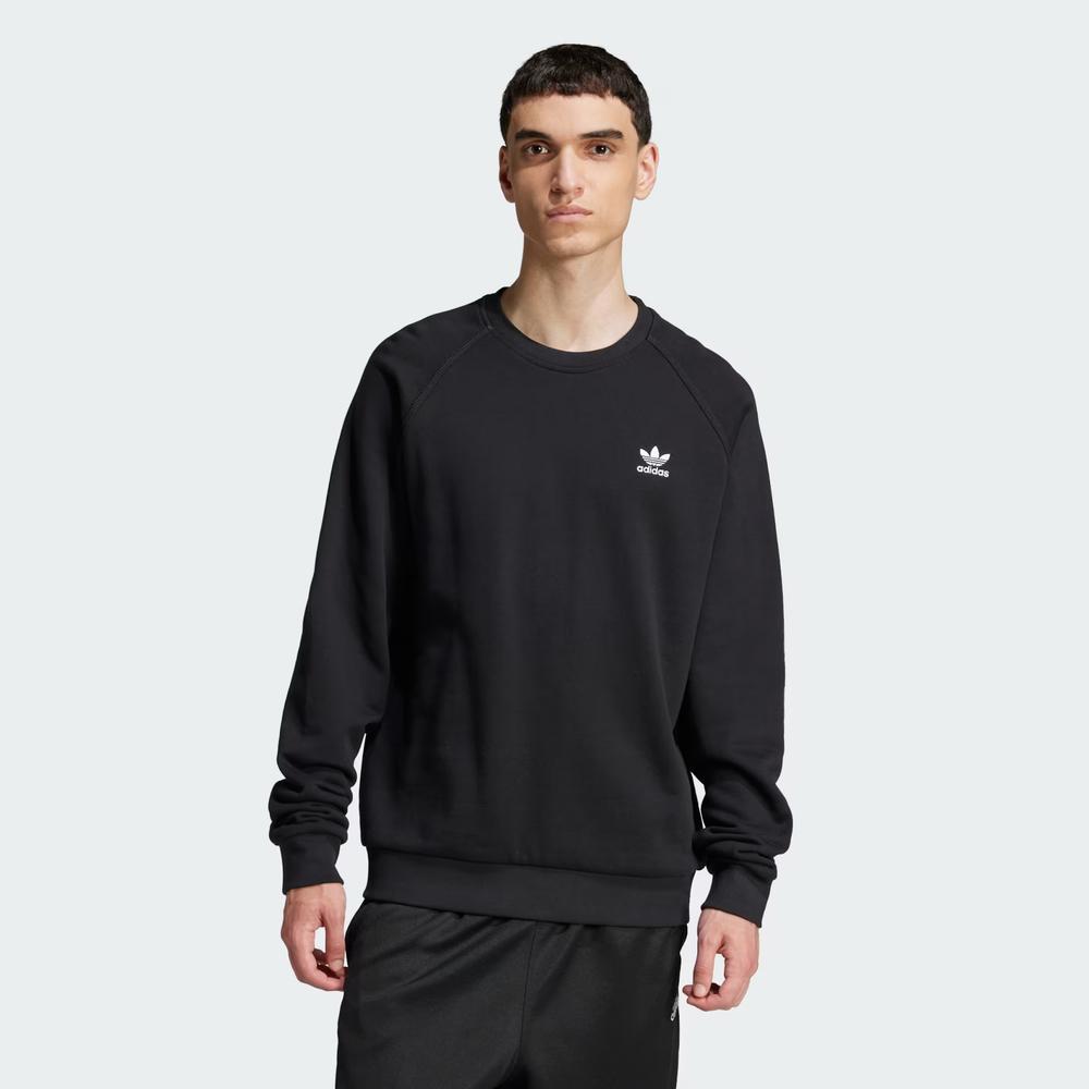 Pulóver adidas Trefoil Essentials Crewneck JD2412 - fekete