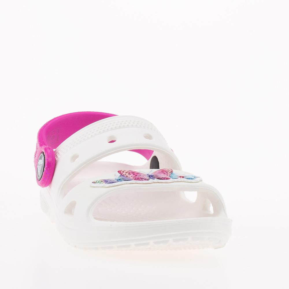 Szandál Crocs Classic Embellished 207803-100 - fehér