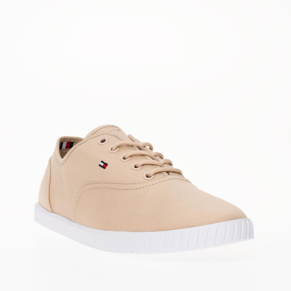 Cipő Tommy Hilfiger Canvas Lace Up FW0FW07805-TRY - rózsaszín