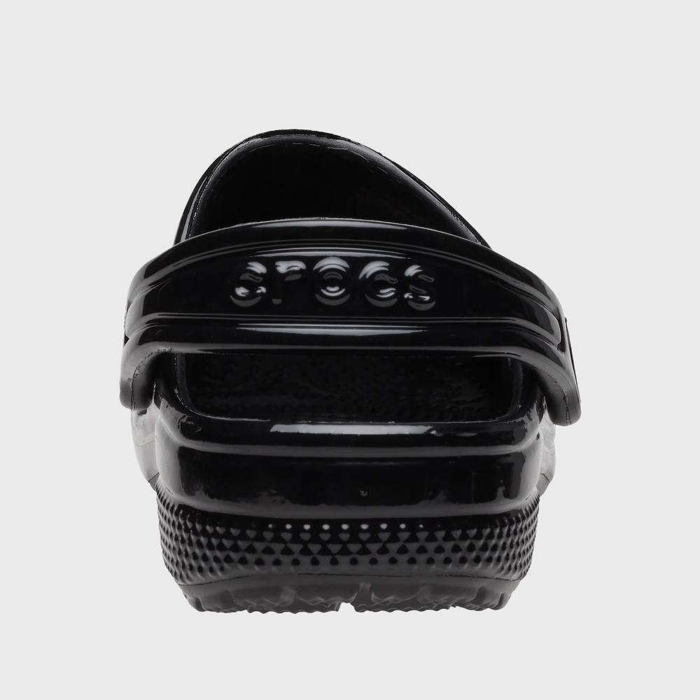 Flip Flop Crocs Classic High Shine Clog 209834-001 - fekete