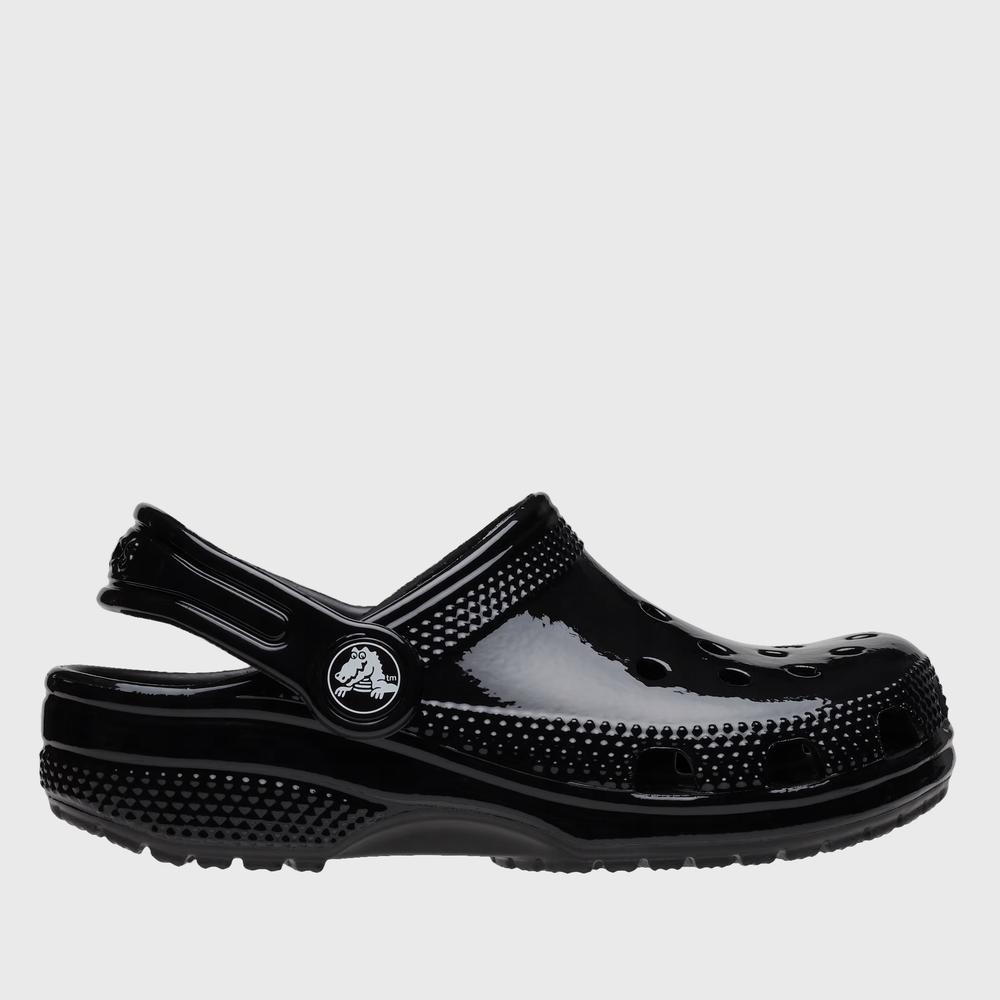 Flip Flop Crocs Classic High Shine Clog 209834-001 - fekete