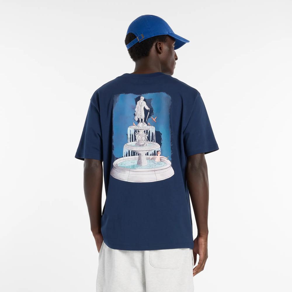 Férfi futópóló New Balance MT61J9ICNNY - sötétkék