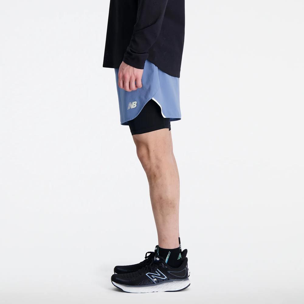 Férfi futónadrág New Balance MS33282MYL - kék