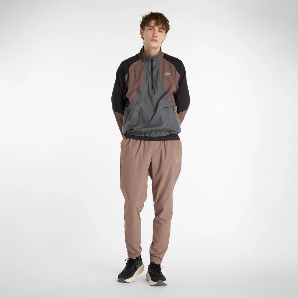 Férfi téli kabát New Balance MO53206EAS - barna