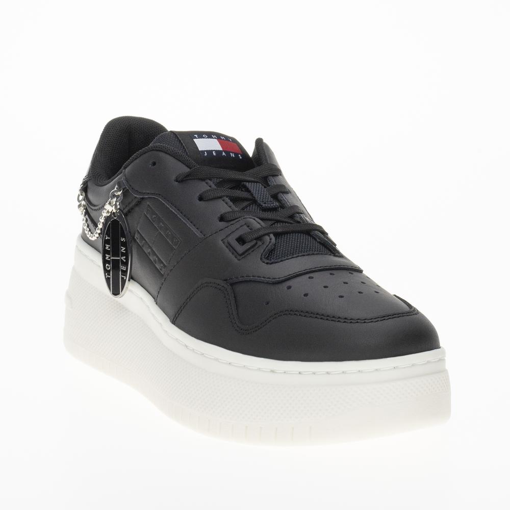 Cipő Tommy Jeans TJW Retro Flatform Charm EN0EN02421-BDS - fekete