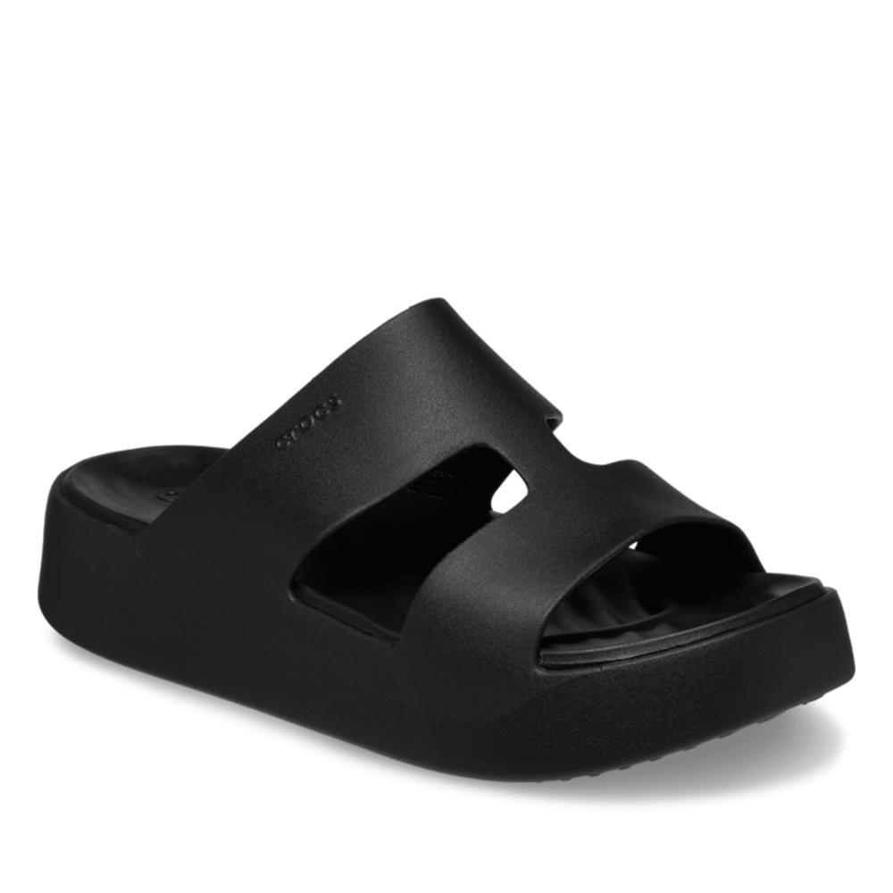 Flip Flop Crocs Getaway Platform H-Strap 209409-001 - fekete