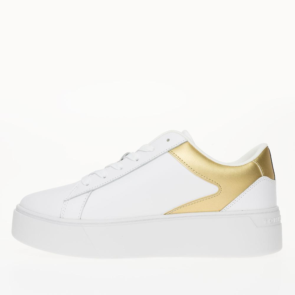 Cipő Tommy Hilfiger Platform Court FW0FW08073-0K6 - fehér