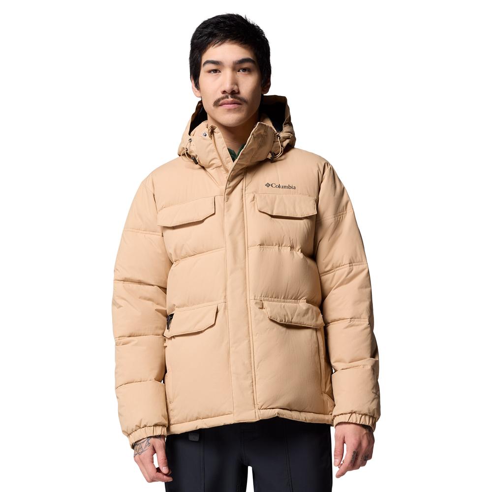 Férfi dzseki Columbia Landroamer Hooded Puffer 2088081262 - bézs