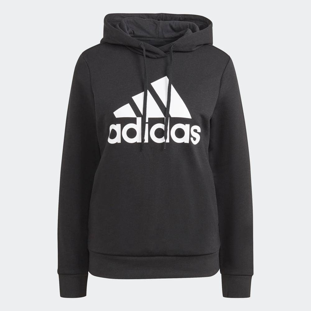 Pulóver adidas Loungewear Essentials Logo Fleece Hoodie GL0653 - fekete