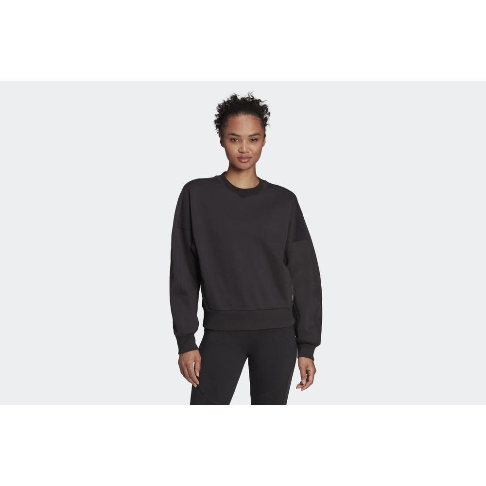 Pulóver adidas Sportswear Studio Lounge Fleece HE0424 - fekete