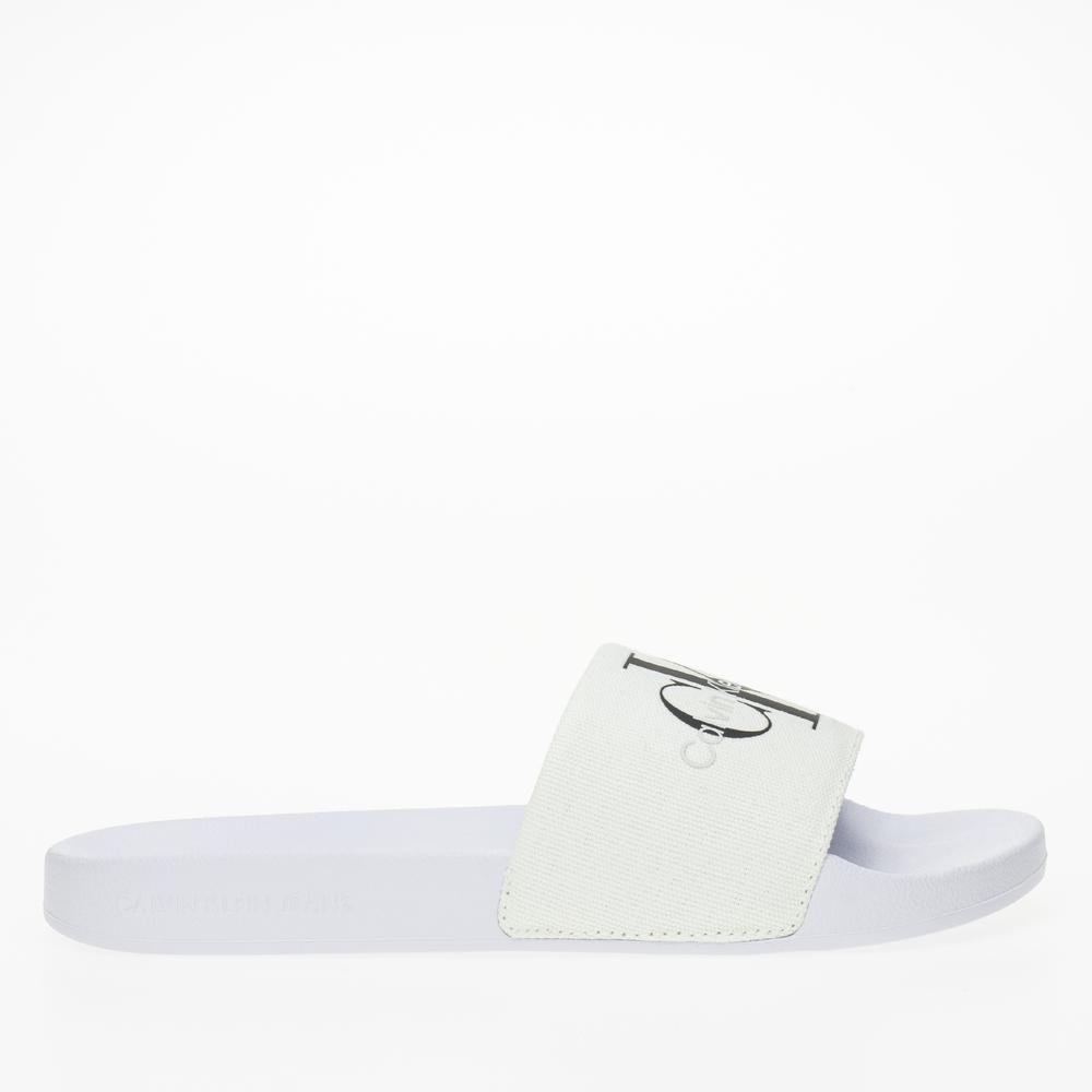 Flip Flop Calvin Klein Slide Monogram CO YW0YW00103-01W - fehér