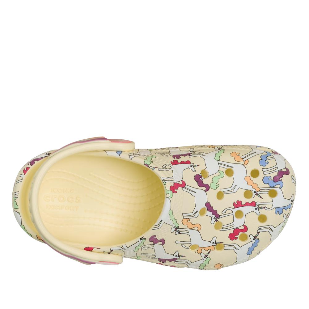Flip Flop gyerek Crocs Classic Unicorn Graphic Clog 212515-7CJ - bézs