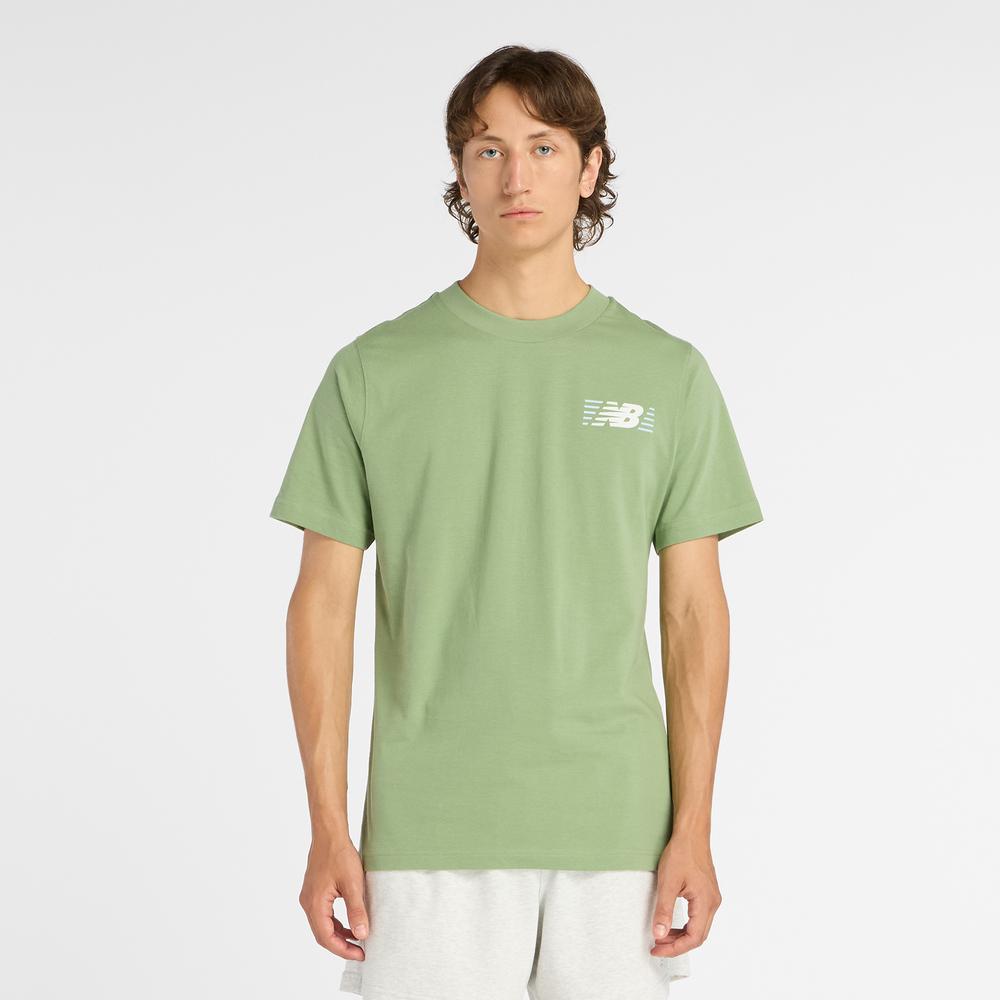 Férfi futópóló New Balance MT6179UMAAR - zöld