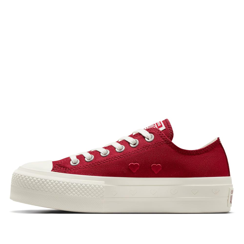 Cipő Converse Chuck Taylor All Star Lift Platform Valentine's Day A13653C - piros