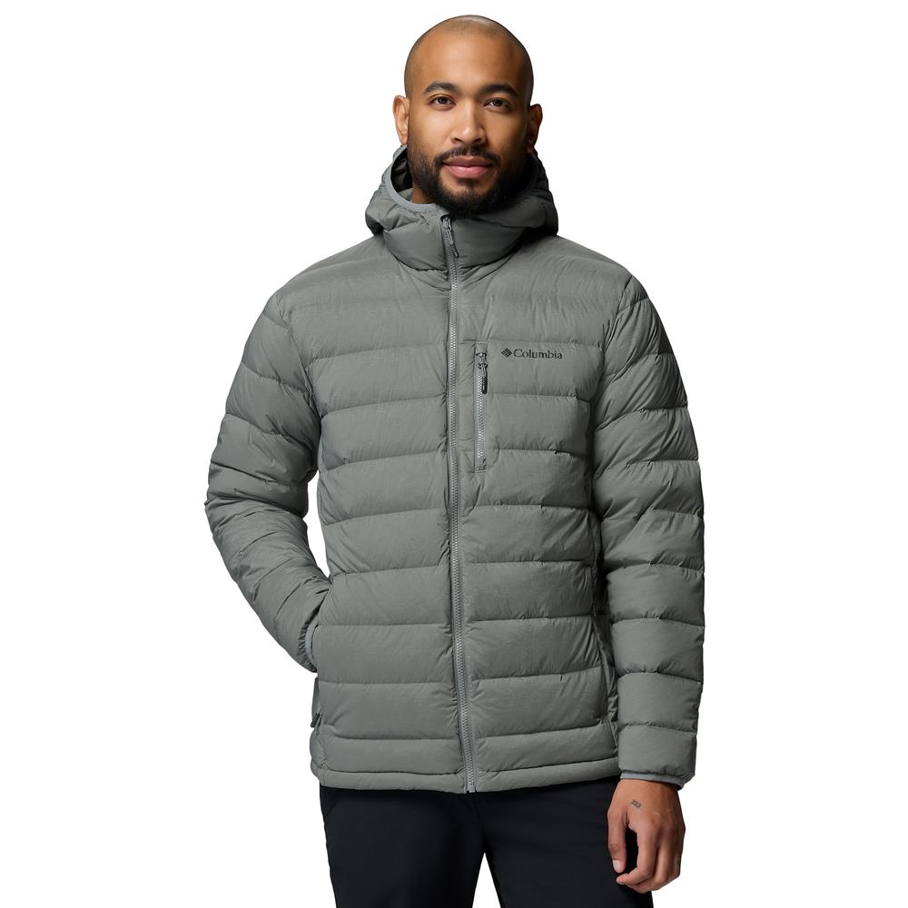 Férfi dzseki Columbia Peak Down Hooded 2133972342 - szürke