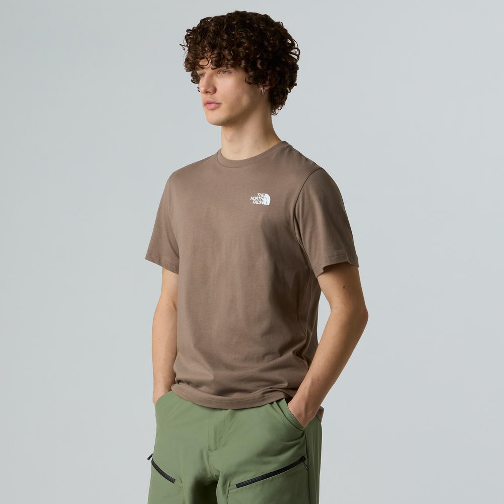 Férfi póló The North Face Redbox 0A87NPE1Q1 - barna