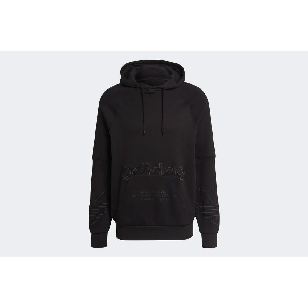Pulóver adidas Originals Graphics Tricolor Hoodie H13453 - fekete