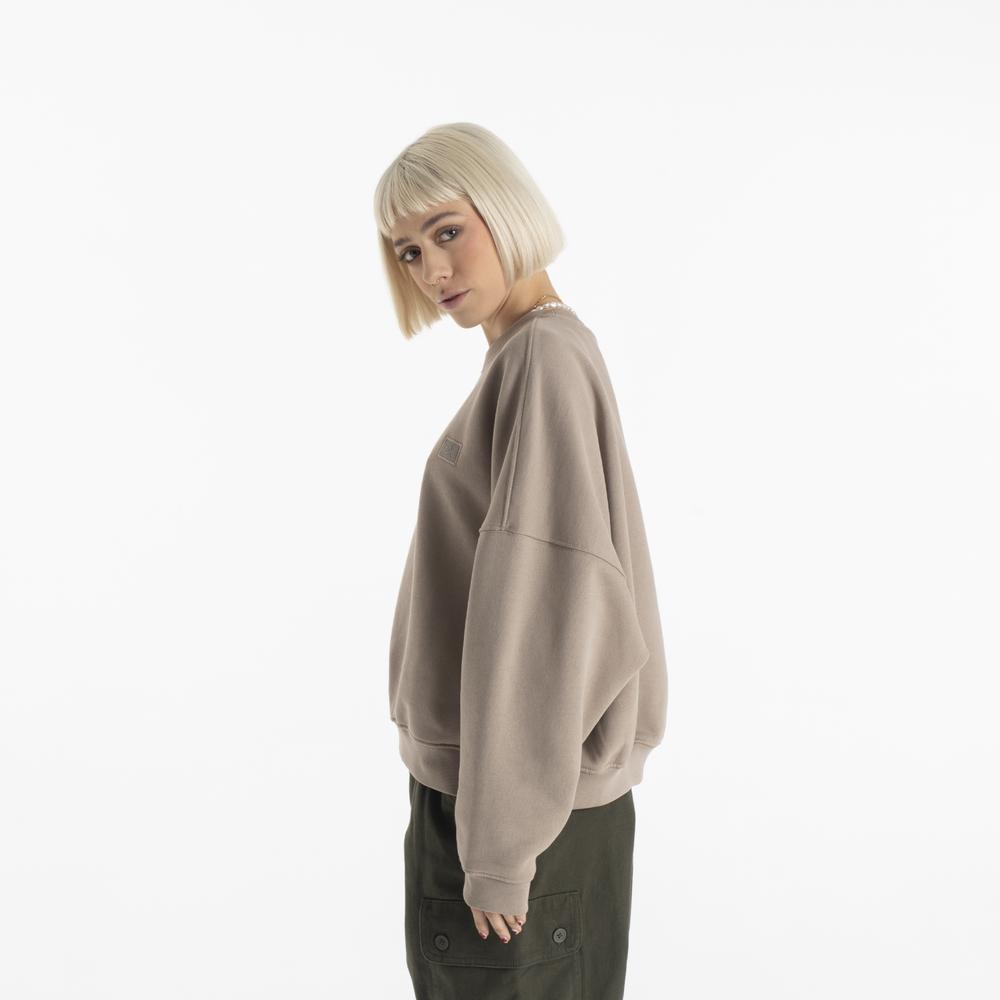 Pulóver Alpha Industries Essentials RL Sweater WMN 146030679 - bézs