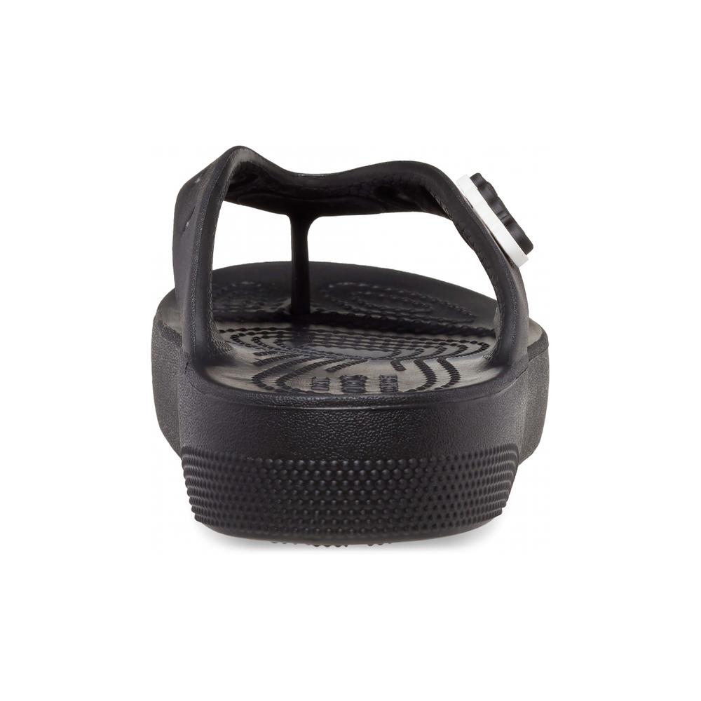 Flip Flop Crocs Classic Platform Flip 207714-001 - fekete