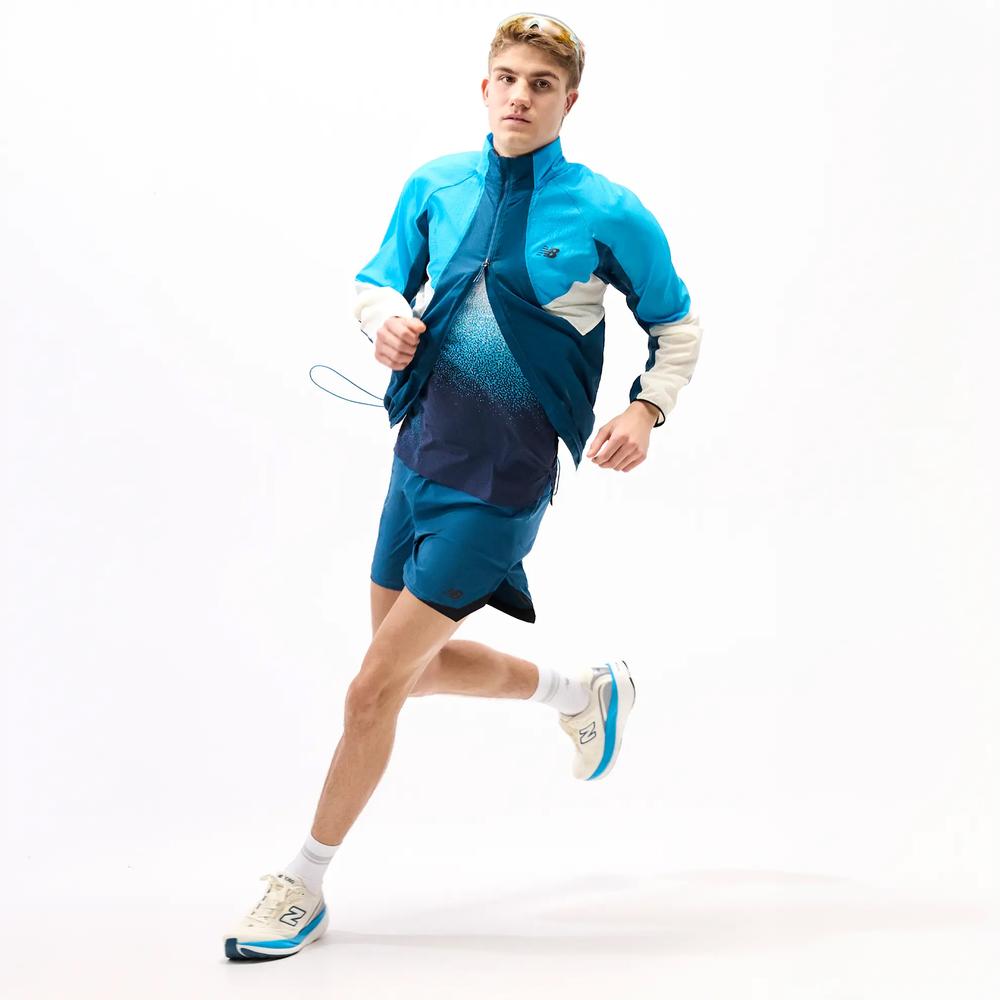 Férfi futódzseki New Balance RC MJ61U1I9STS - kék