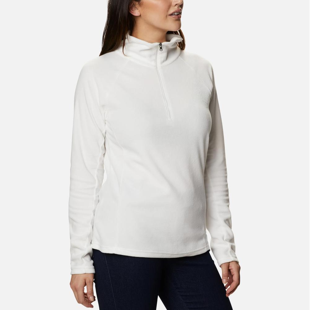 Női felső Columbia Glacial IV 1/2 Zip 1802201125 - fehér