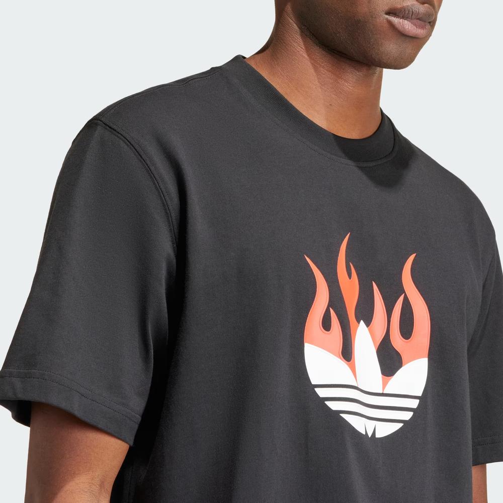 Póló adidas Originals Flames Logo IS0178 - fekete