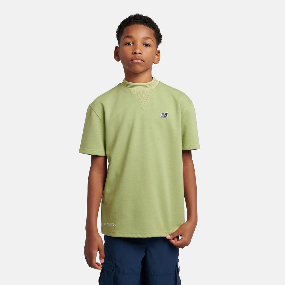 Gyerek póló New Balance LAKB0191EEN - zöld
