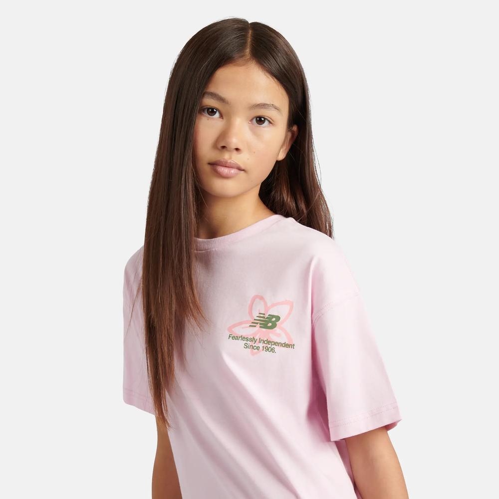 Póló gyerek New Balance YT6124R8LIR - rózsaszín