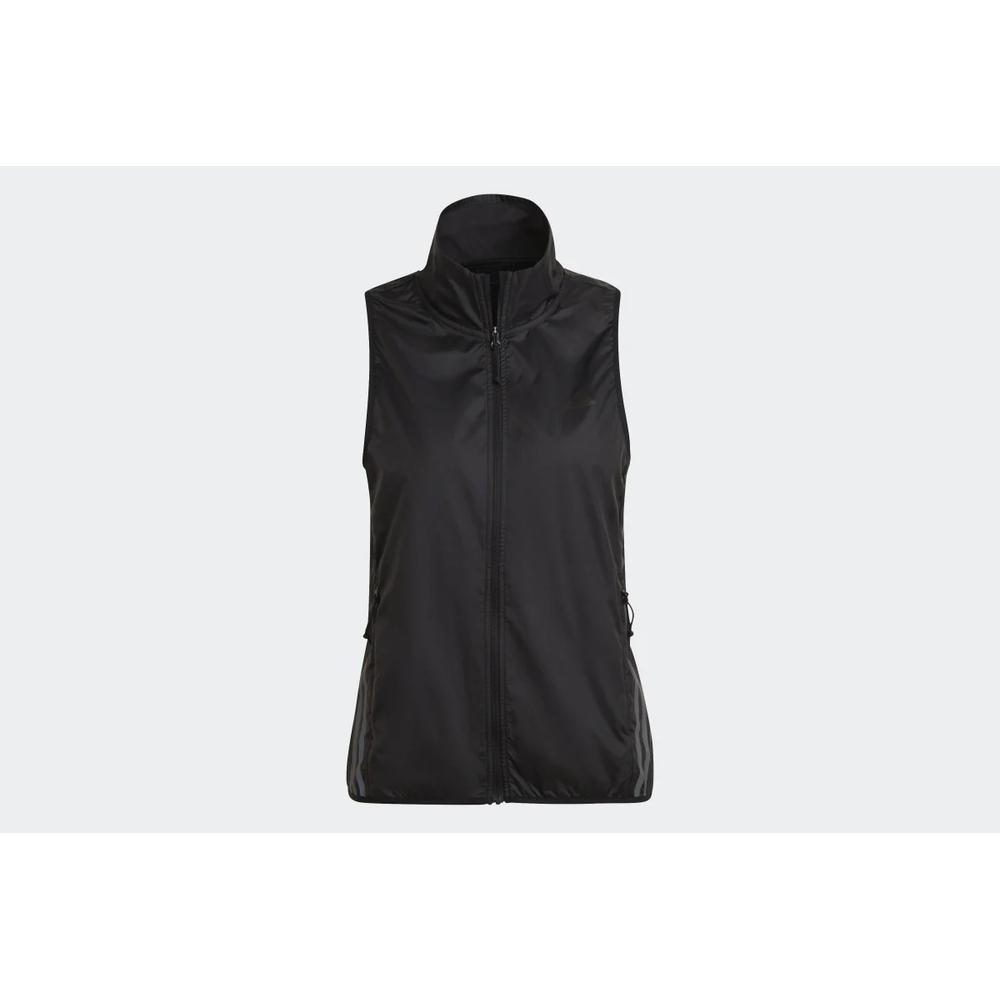 Mellény adidas Run Icon 3-Stripes Running Wind Vest H56805 - fekete