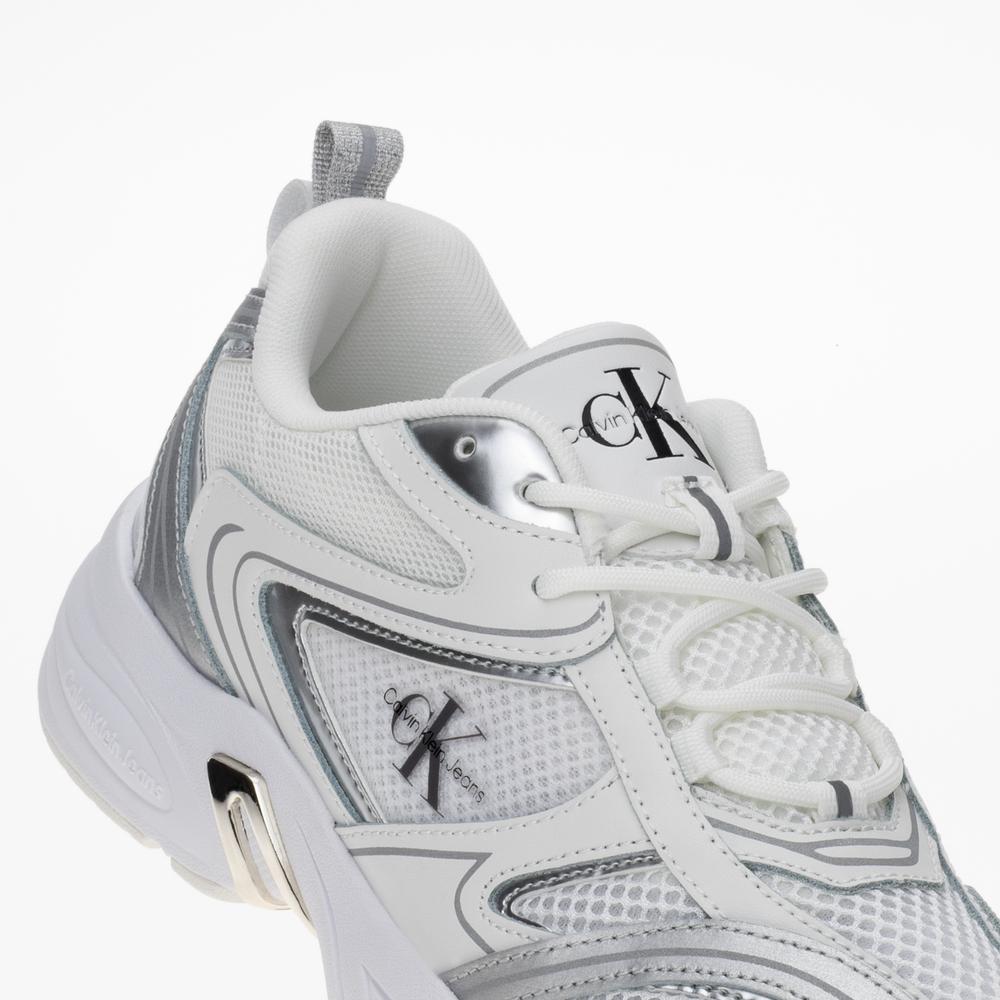 Cipő Calvin Klein Retro Tennis Low Lace MH ML MR YW0YW01381-01V - fehér