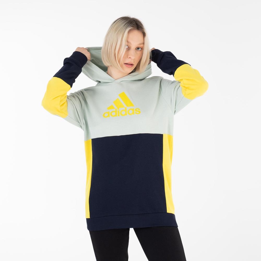 Pulóver adidas Colorblock Fleece HN8567 - többszínű