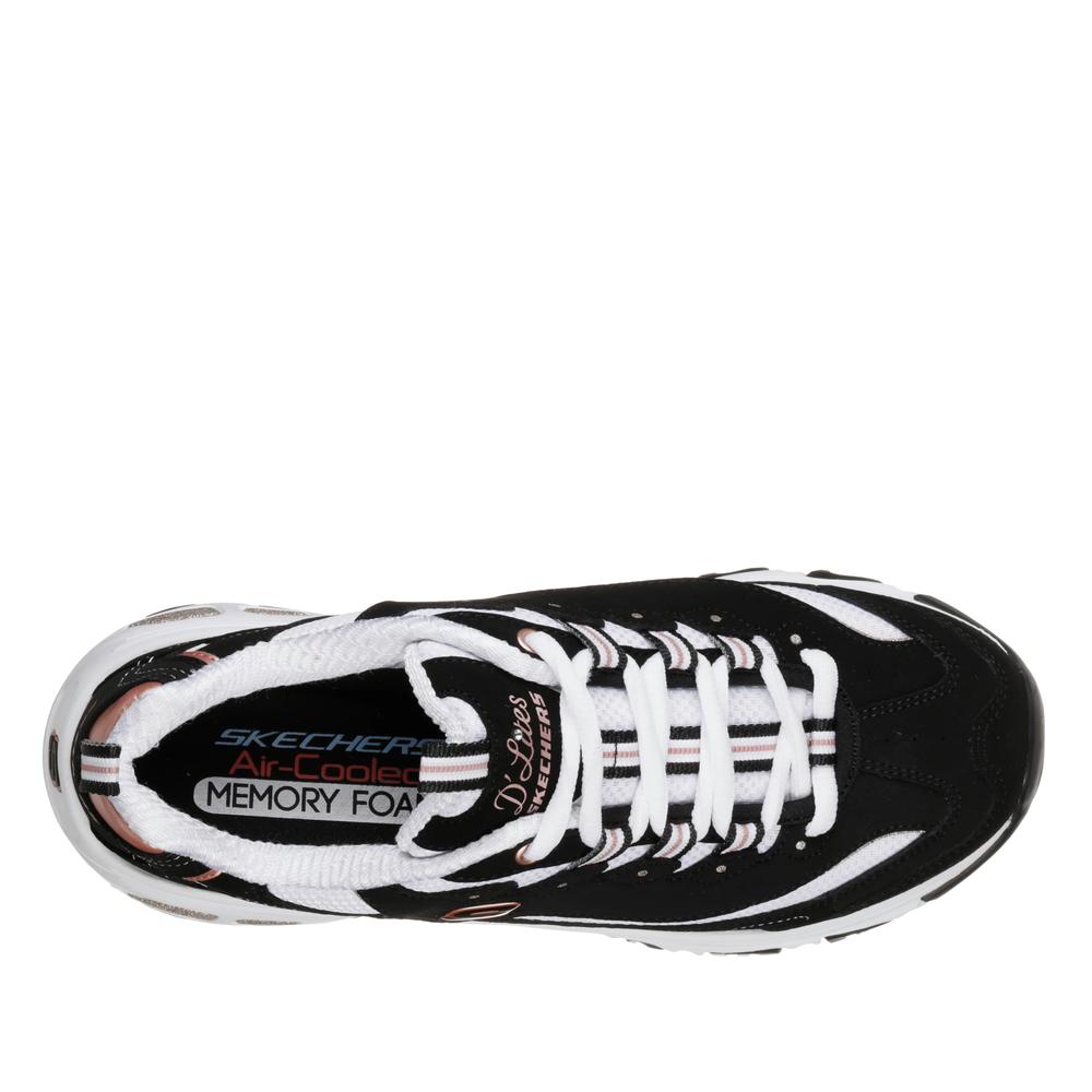 Női cipő Skechers D'Lites Roam Around 13154BKRG - fekete